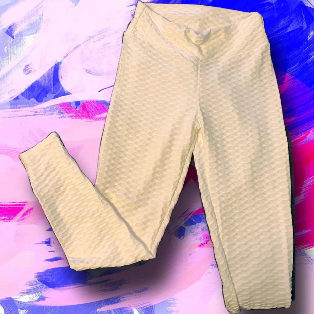 Anti cellulite white leggings